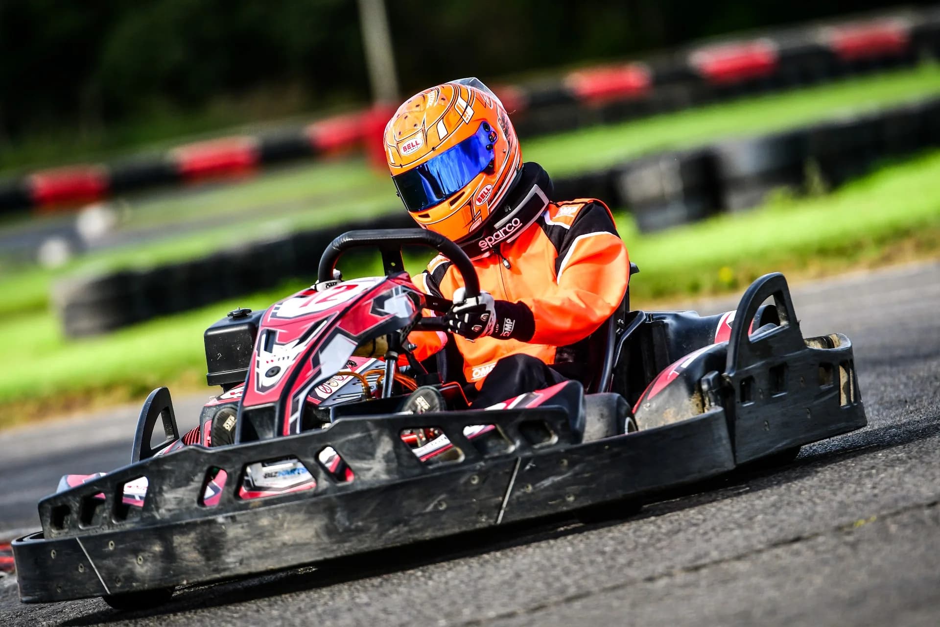 Matthew Swatton in a rental go kart at Whilton Mill karting circuit - October 2023