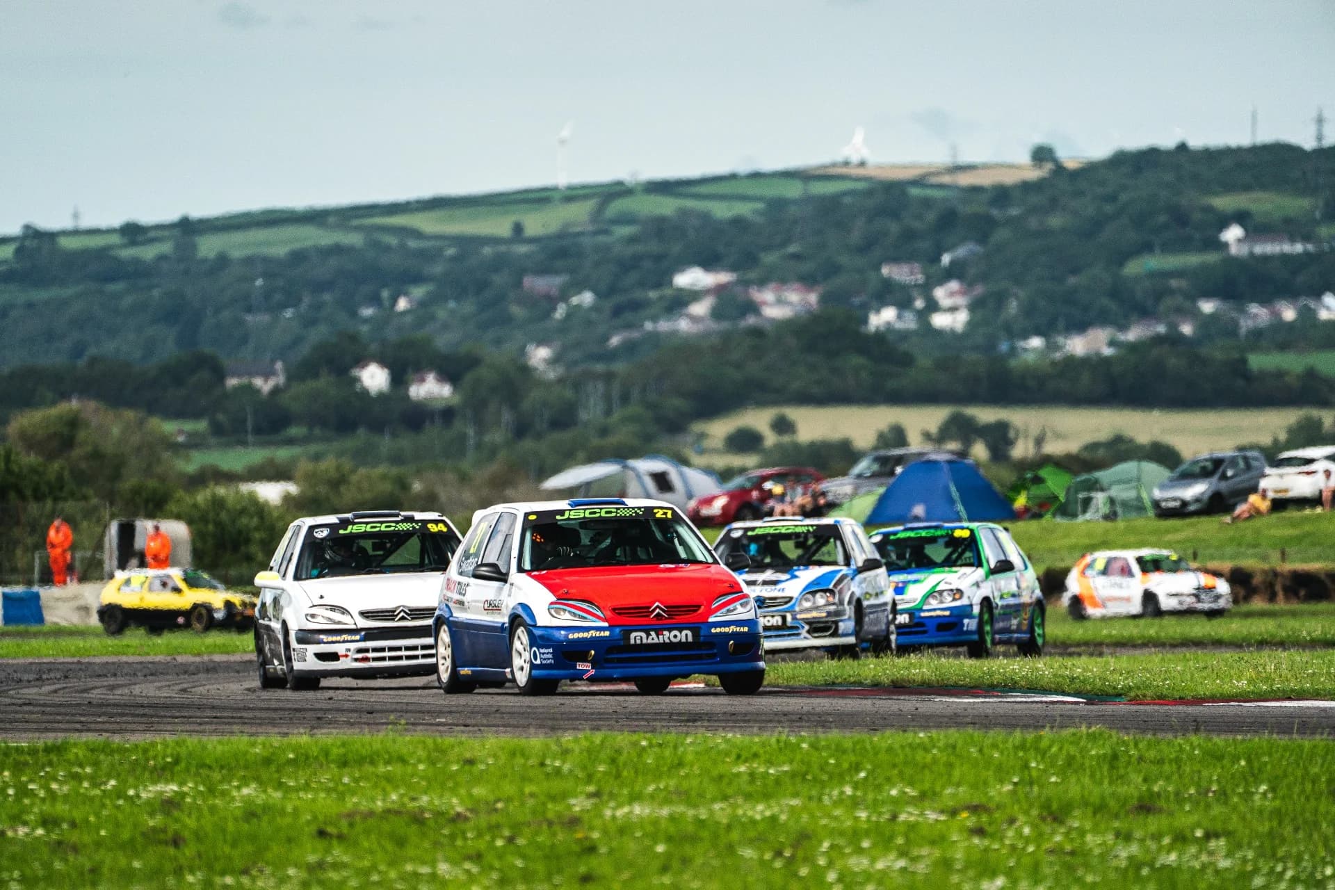 Matthew Swatton leading the way at Pembrey Circuit