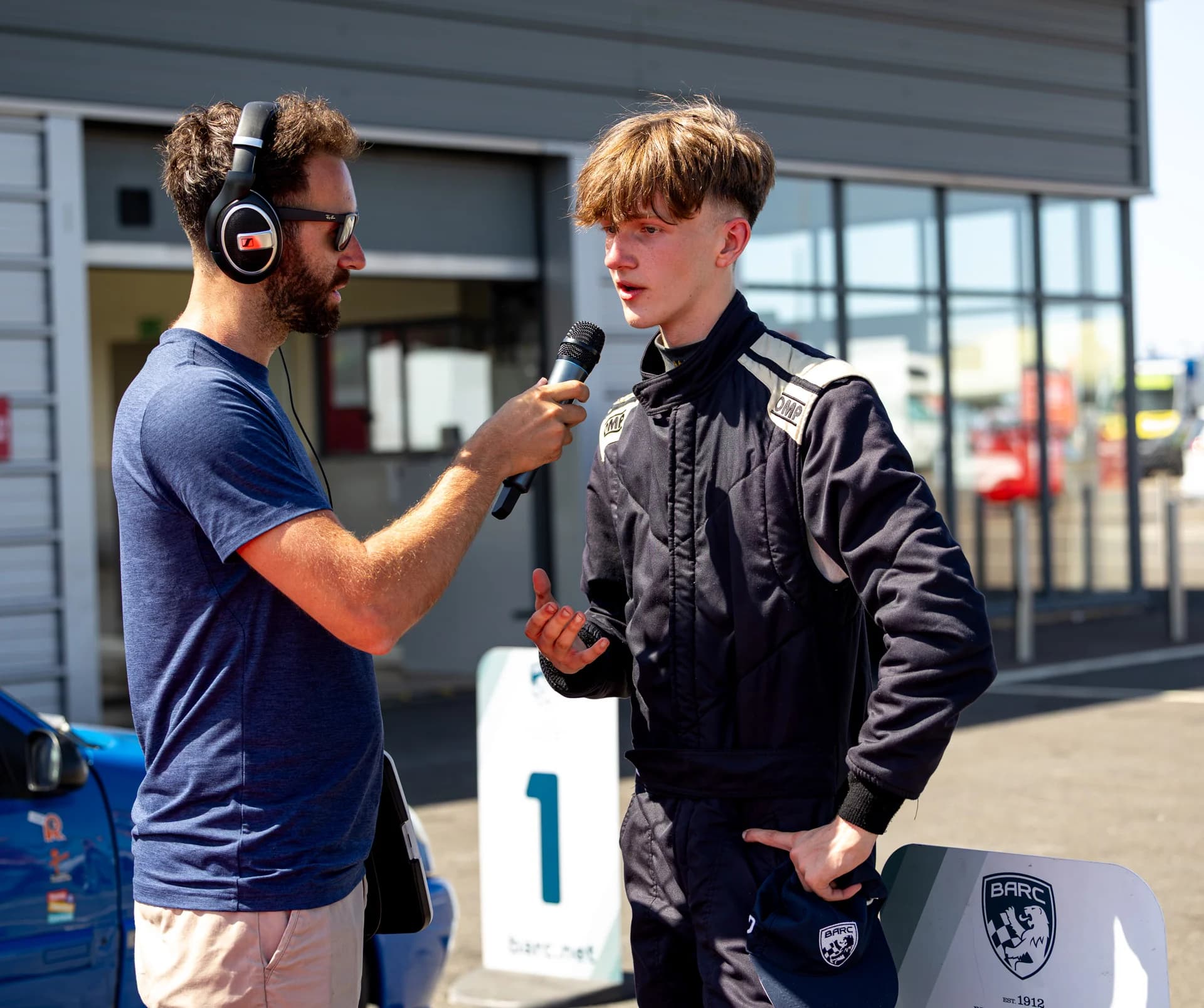 Matthew Swatton in Silverstone Parc Fermé
